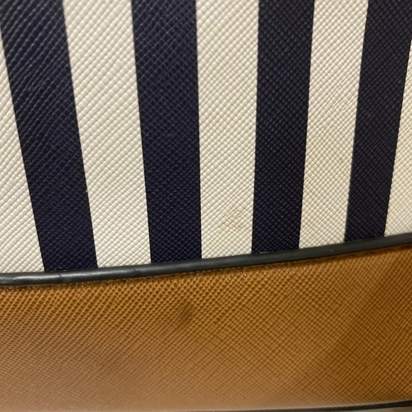 Aldo Striped Navy and Brown Crossbody Bag - Picture 4 of 7